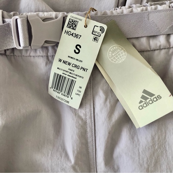 NWT ADIDAS Women’s Cargo Pants Size Small - Picture 10 of 11